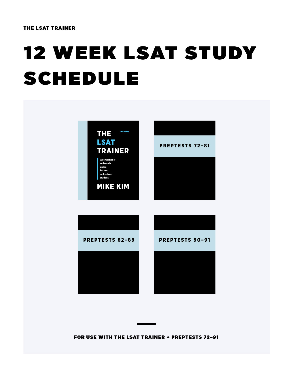 LSAT Study Schedules | The LSAT Trainer