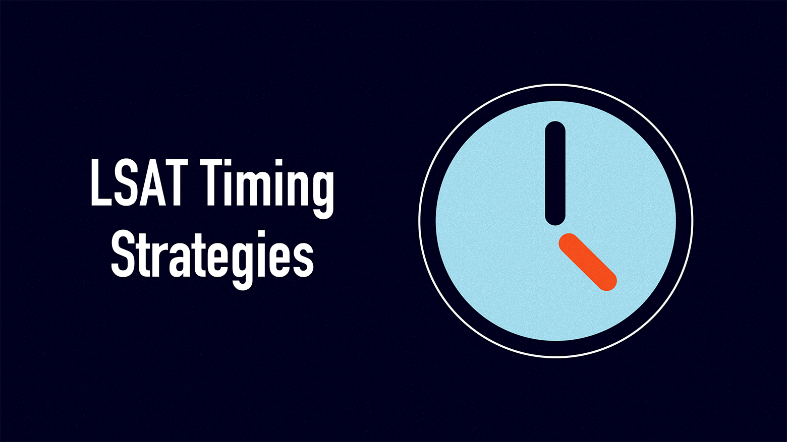 LSAT Timing Strategies Infographic